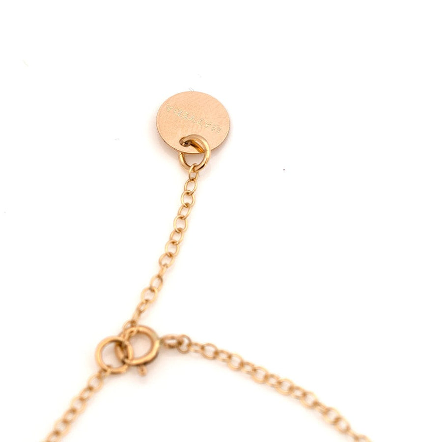 MAYVEDA Necklaces Orange Sapphire 18ct Gold Gemstone Necklace Mayveda Jewellery
