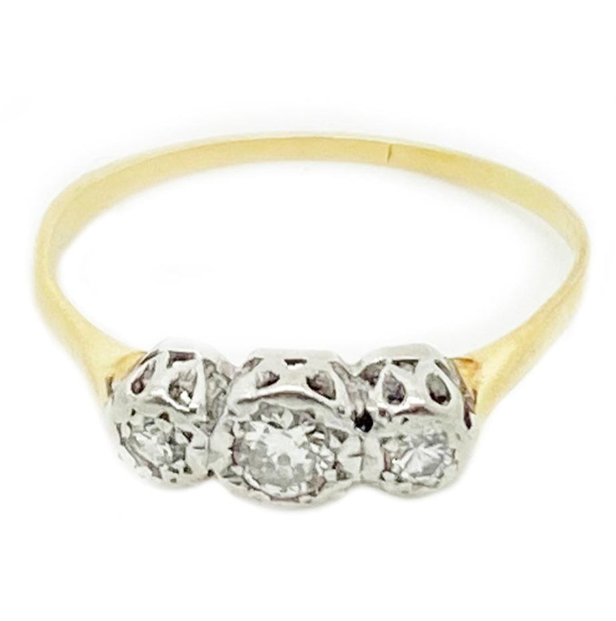 1930s Rings Vintage 1930s Diamond 9ct Gold Ring Mayveda Jewellery