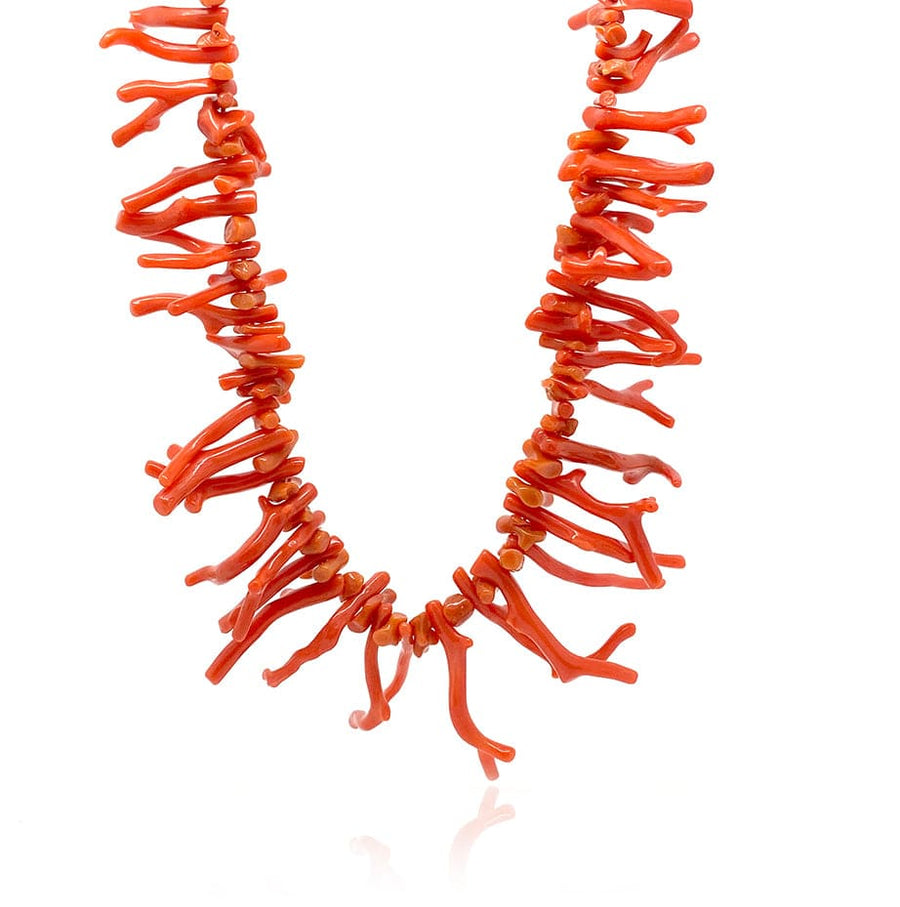 Handmade Necklace Handmade Precious Coral Beaded Necklace Mayveda Jewellery